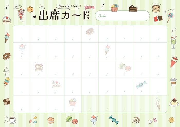 出席カード(PRFG-705)/スイーツ
